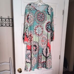 Beautiful Colorful Patterned Women's Dress